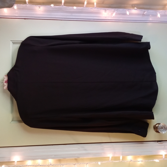 Women's BCBGGeneration XXS black dbl layered button up - Picture 7 of 7